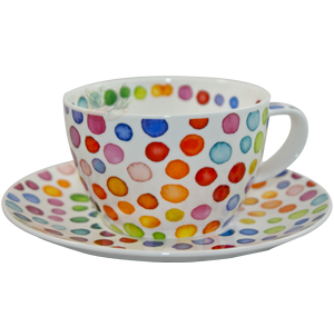 Bild von Dunoon Breakfast Cup & Saucer Set Hot Spots