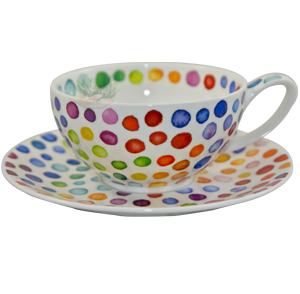 Bild von Dunoon Tea Cup & Saucer Set Hot Spots