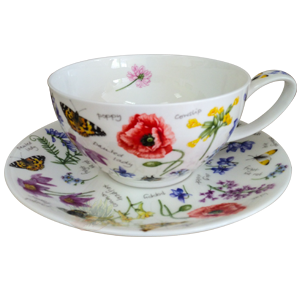 Bild von Dunoon Tea Cup & Saucer Set Wayside