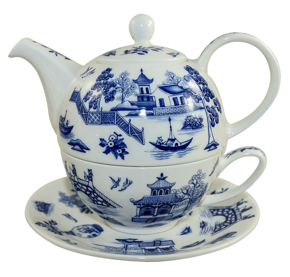 Dunoon Tea For One Set Oriental Blue ATEMPAUSE