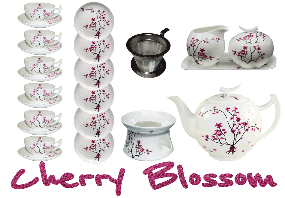 Bild von Teeservice Cherry Blossom von TeaLogic Large