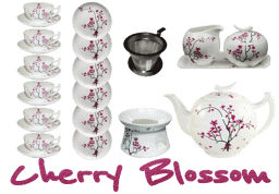 Bild von Teeservice Cherry Blossom von TeaLogic Large