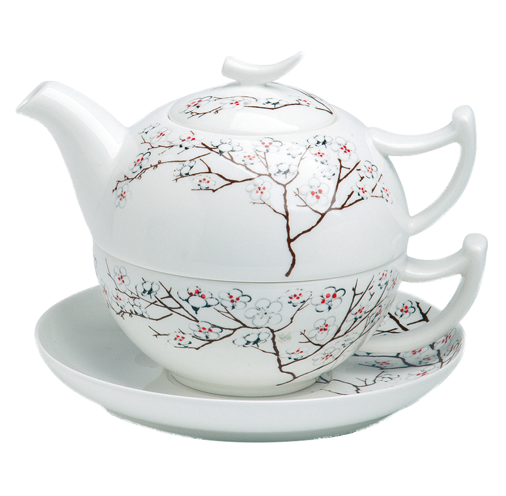 Bild von TeaLogic White Cherry Tea for One Set