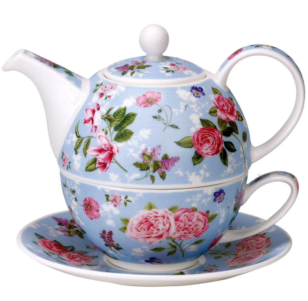 Bild von Dunoon Tea for one set Fleurs