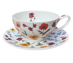 Bild von Dunoon Tea Cup & Saucer Set Flora