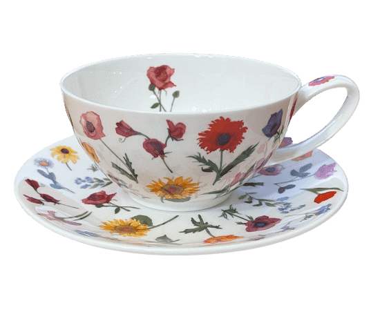Bild von Dunoon Tea Cup & Saucer Set Flora
