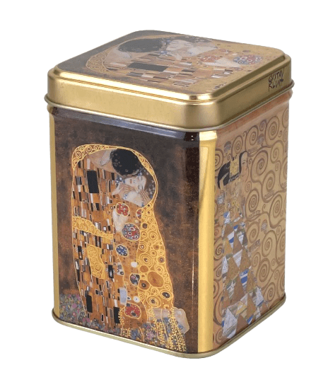 Bild von Dose "Klimt Kuss"
