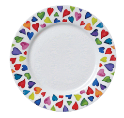Zeige Details für Dunoon Plate Warm Hearts Bild von Dunoon Plate Warm Hearts