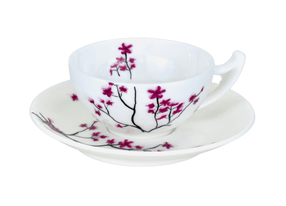 Bild von TeaLogic Cherry Blossom Espresso Tasse mit Untertasse