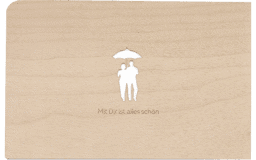 Zeige Details für Holzpost - Grußkarte "Mit Dir ist alles schön!" Bild von Holzpost - Grußkarte "Mit Dir ist alles schön!"