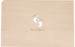Zeige Details für Holzpost - Grußkarte "Zur Geburt" Bild von Holzpost - Grußkarte "Zur Geburt"