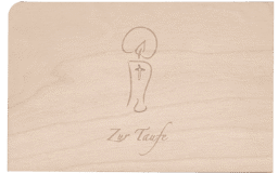 Zeige Details für Holzpost - Grußkarte "Zur Taufe" Bild von Holzpost - Grußkarte "Zur Taufe"