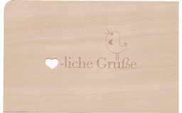 Zeige Details für Holzpost - Grußkarte "Herzliche Grüße" Bild von Holzpost - Grußkarte "Herzliche Grüße"