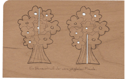 Zeige Details für Holzpost - Grußkarte "Blumenstrauß" Bild von Holzpost - Grußkarte "Blumenstrauß"