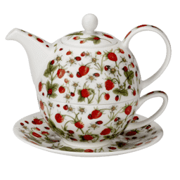 Bild von Dunoon Tea for one set Dovedale Strawberry