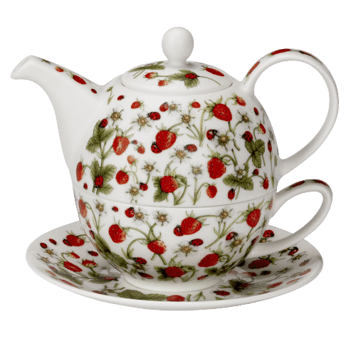 Bild von Dunoon Tea for one set Dovedale Strawberry