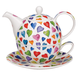 Zeige Details für Dunoon Tea for one set Warm Hearts Bild von Dunoon Tea for one set Warm Hearts