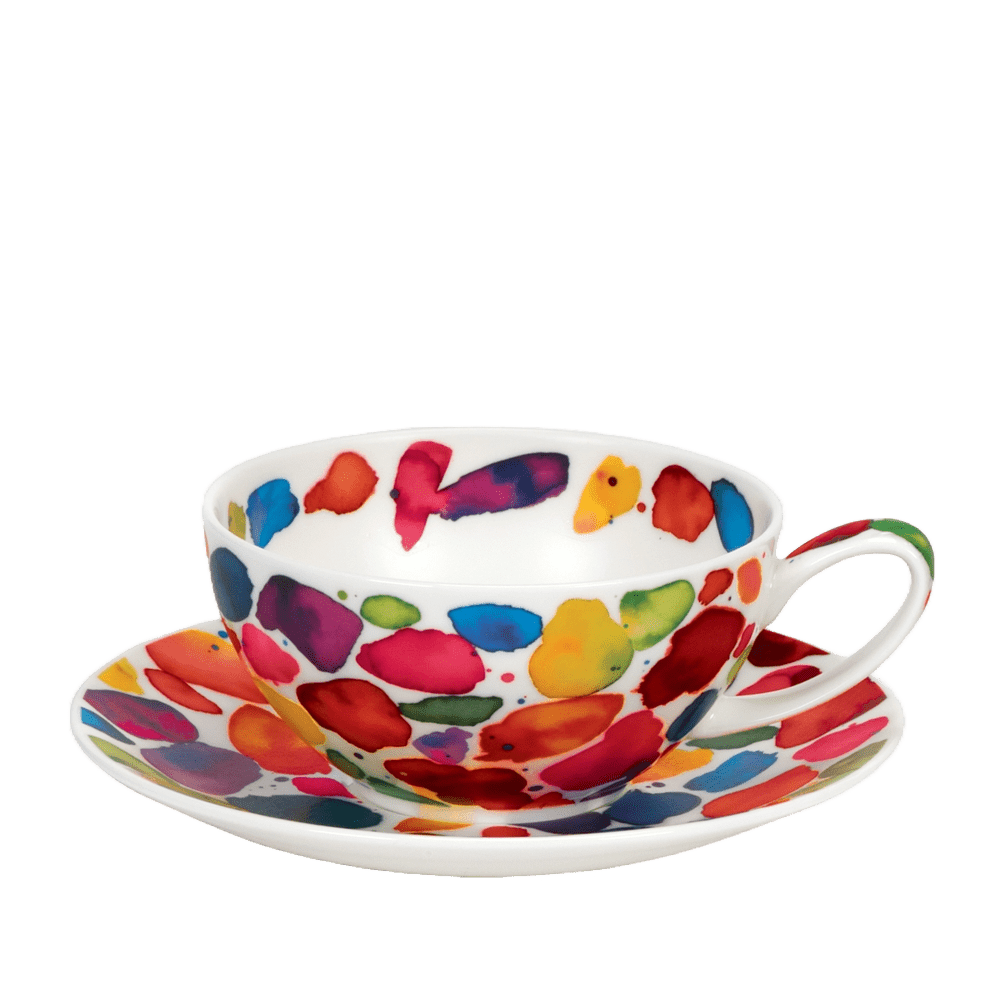 Bild von Dunoon Tea Cup & Saucer Set Blobs