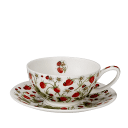 Zeige Details für Dunoon Tea Cup & Saucer Set Dovedale Strawberry Bild von Dunoon Tea Cup & Saucer Set Dovedale Strawberry