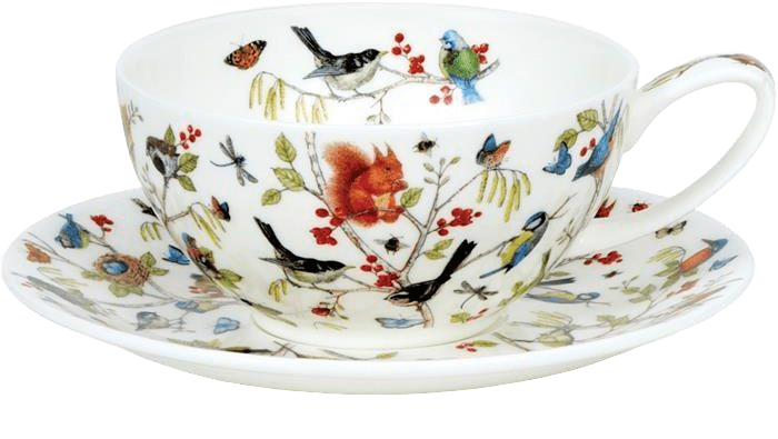 Bild von Dunoon Tea Cup & Saucer Set Secret Wood