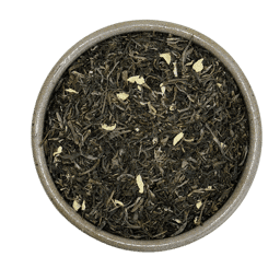 Zeige Details für China Jasmin Tee mit Blüten Bild von China Jasmin Tee mit Blüten