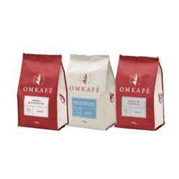 Bild von Omkafe-Trio: Espresso Decaffeinato, Aroma di Famiglia & Aroma Quotidiano