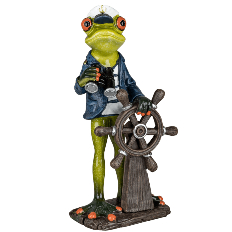Bild von Dekofigur Frosch Seefahrer