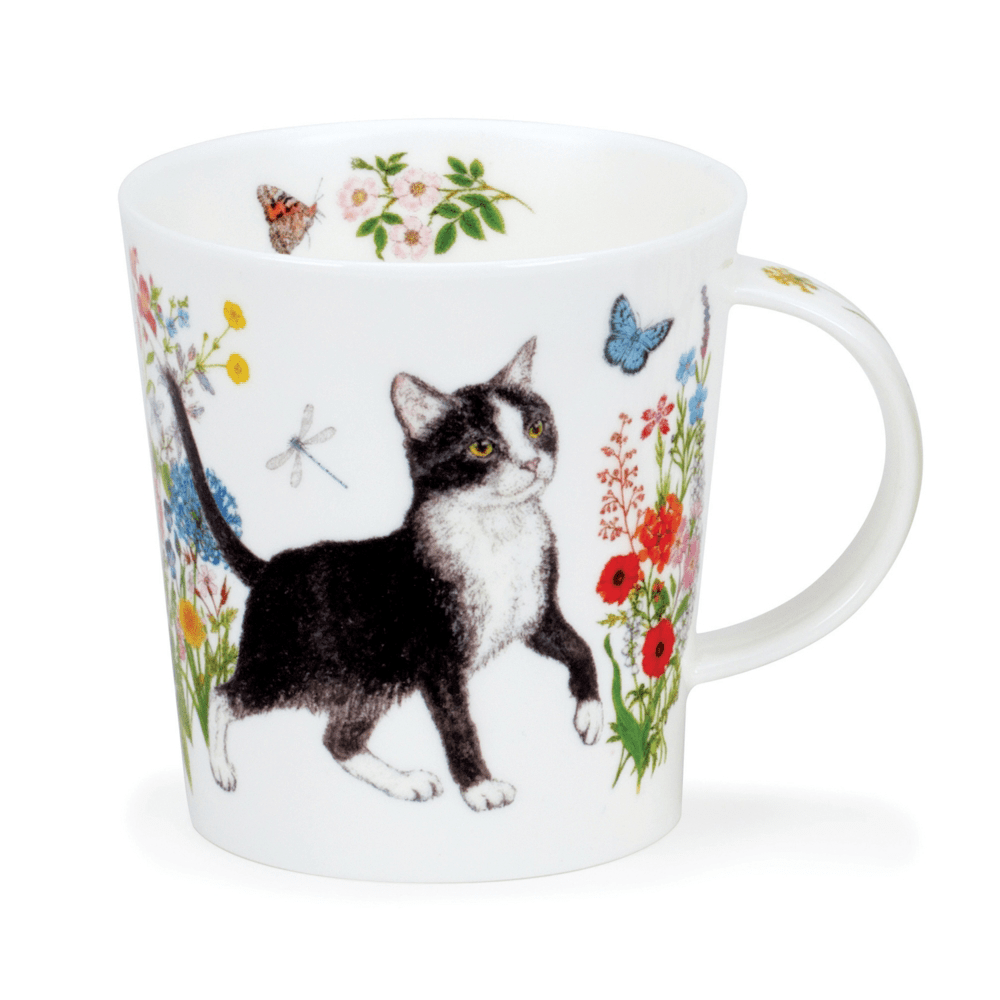 Bild von Dunoon Lomond Floral Cats B & W